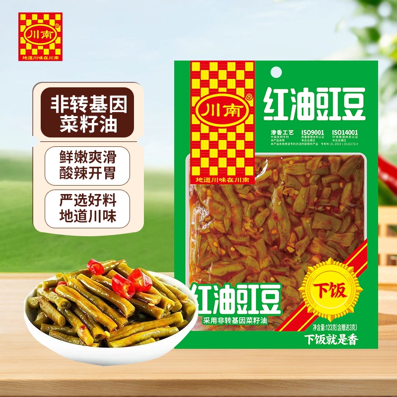川南四川眉山红油豇豆123g下饭菜