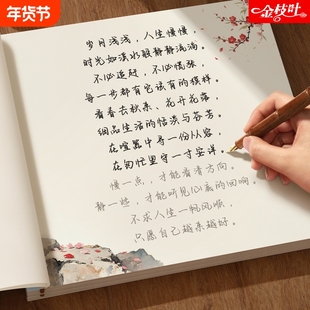 智慧语录字帖行楷练字帖成人练字静心行书女生女士漂亮大气手写体连笔字初中生高中生专用硬笔书法练字本每日一练系列钢笔美文
