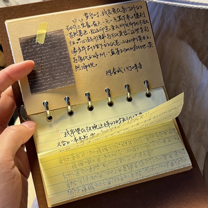 小红书同款复古牛皮A7活页手帐本图片
