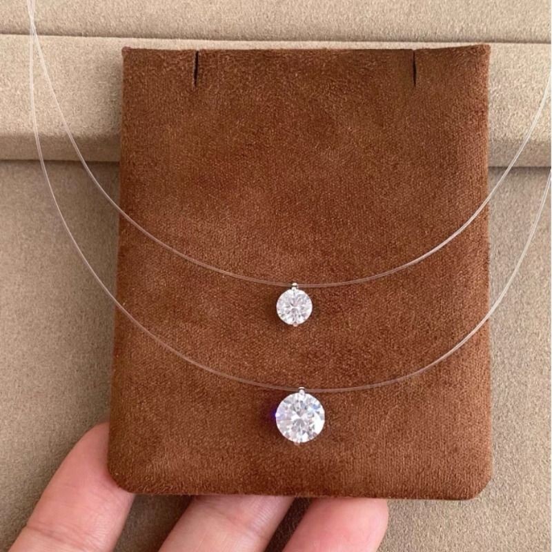 人鱼之泪项链女款2025新爆款高级锁骨颈链轻奢小众设计清冷感配饰