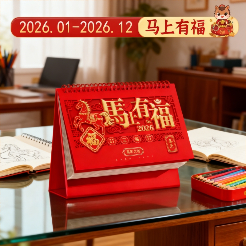 台历日历2026年新款中国风