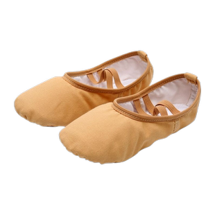 舞蹈鞋儿童女中国舞软底成人芭蕾舞练功鞋女童肉色形体跳舞鞋专业