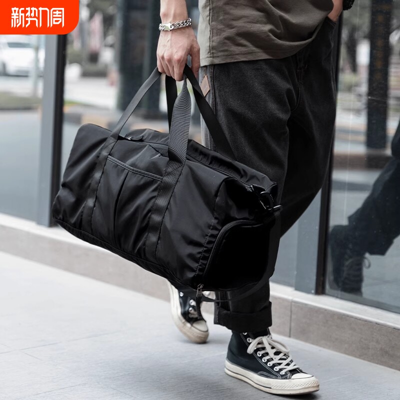 大容量短途旅行包男款出行休闲手提袋行李包运动健身包斜挎包男包
