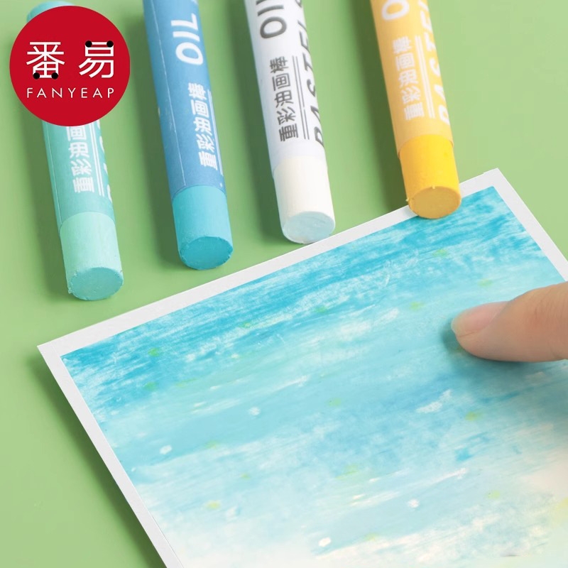 《油画棒/重彩A1pf0-学生画棒画笔36色24色美术生画画刮刀工具