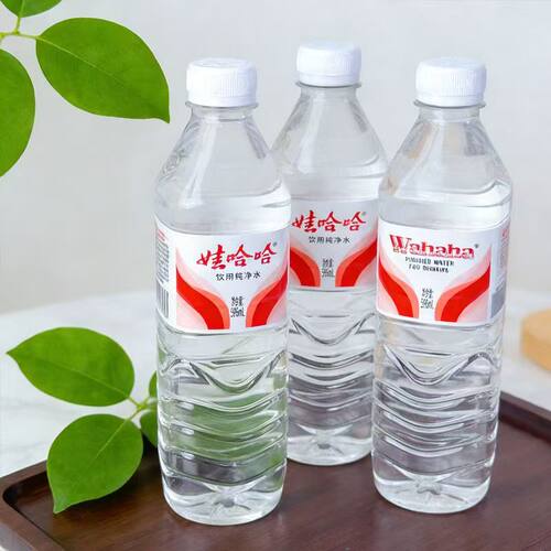 娃哈哈家庭工作户外旅行健康饮用纯净水596ml瓶装桶装好喝箱装