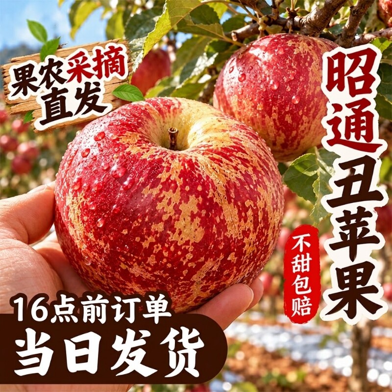 云南昭通丑苹果新鲜水果正宗冰糖心应季当季水果整箱产地直发