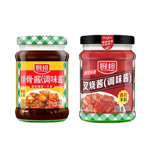 厨邦排骨酱（调味酱）220g+厨邦叉烧酱220g
