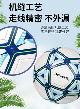 PSYCHE跨境PVC足球4号5号成人青少年耐磨防爆TPU世界杯足球批发