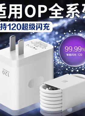 适用OPPO充电器120W超级闪充Reno8/9/10Pro/11/12/13手机findx5/6/7/8pro氮化镓充80W电头oppoK10/11/12电线