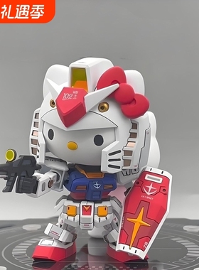 手工diy凯蒂猫网红潮玩模型玩具