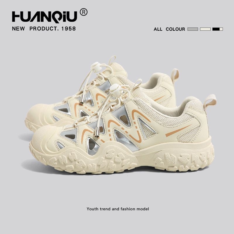 环球镂空凉鞋登山鞋女款2024新款夏季透气户外运动休闲百搭老爹鞋