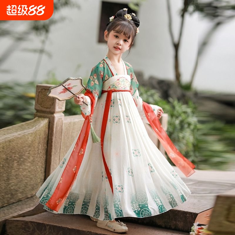 中秋节汉服女童2024新款