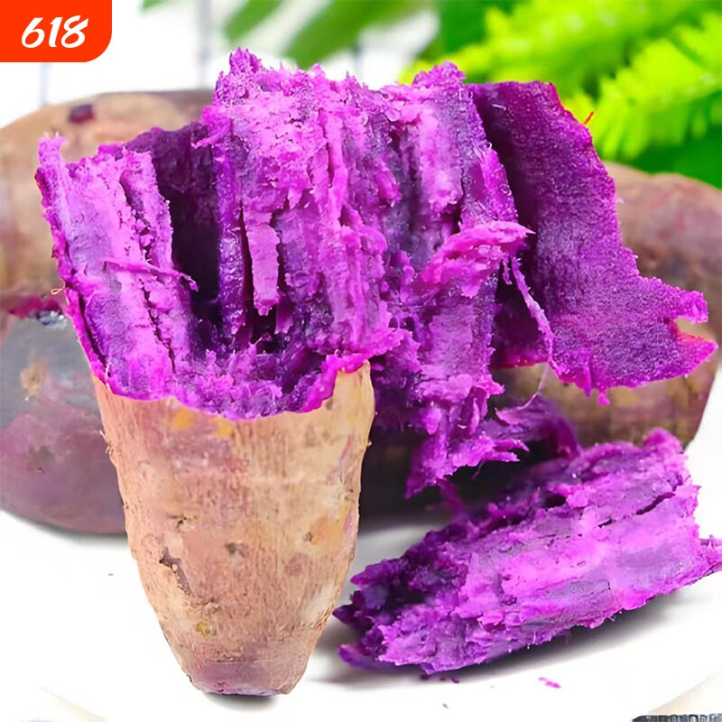 紫薯新鲜农家自种沙地红薯10斤紫罗兰蜜薯糖心甜山芋番薯蔬菜地瓜