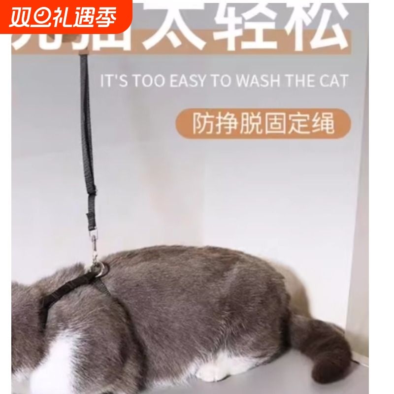 猫咪洗澡神器洗猫剪指甲防抓防咬固定器宠物美容桌拴猫绳子防挣脱