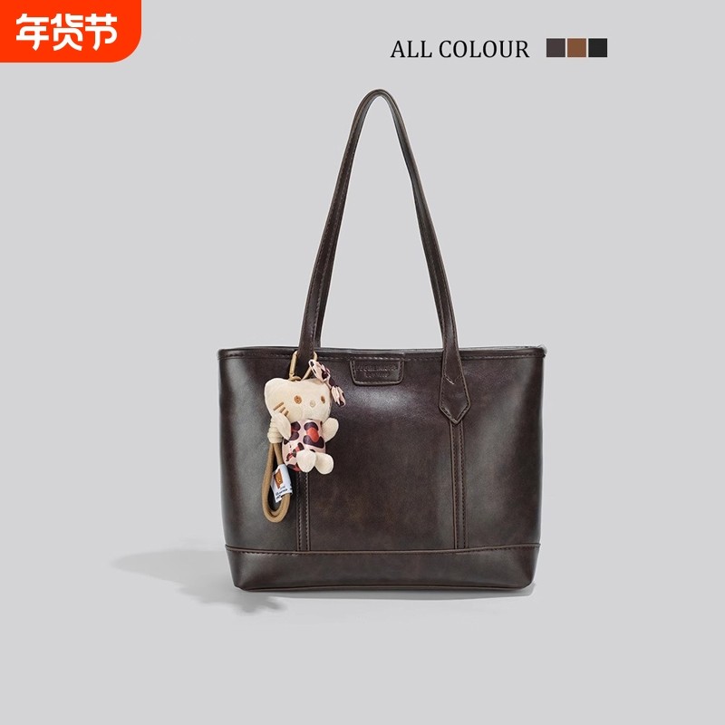 伊布古奇时尚秋冬女包2025新款高级质感通勤百搭单肩托特包腋下包