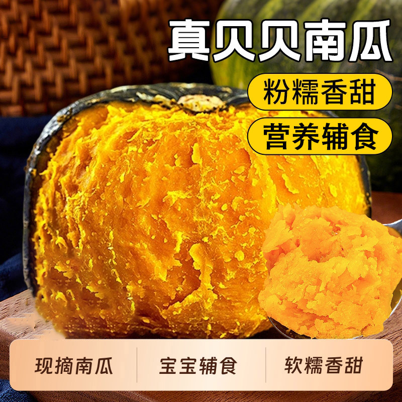 贝贝南瓜正宗板栗味贝贝板栗小南瓜老南瓜粉糯香甜新鲜宝宝辅食