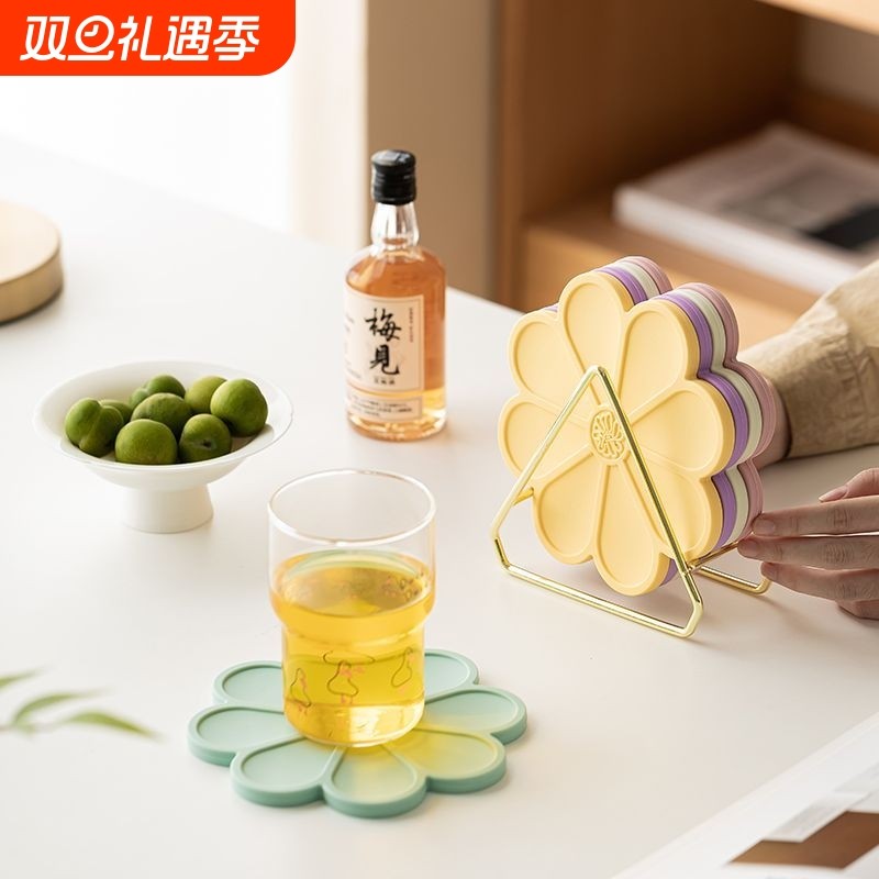 马卡龙硅胶隔热垫家用锅垫餐垫碗垫盘子防烫垫桌垫子耐高温餐桌垫