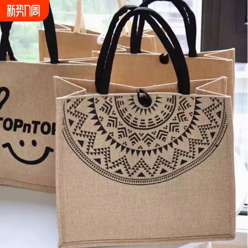 帆布包包大容量麻布手提袋女妈咪包上班通勤托特包手提包购物袋