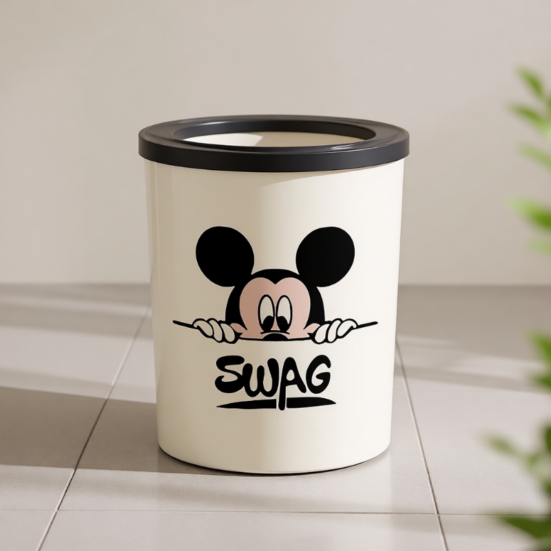 创意圆形防臭垃圾桶客厅厨房