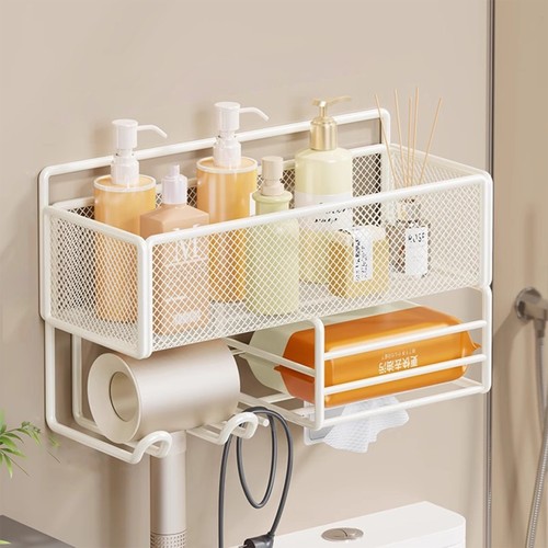 浴室吹风机置物架洗漱台上纸巾架
