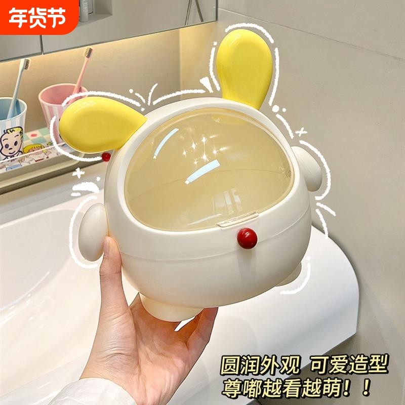 发圈收纳盒梳妆台发饰发夹收纳神器卫生间头绳发绳首饰桌面带盖