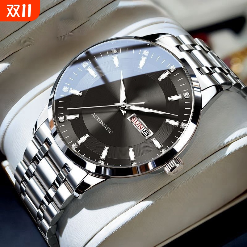 全自动名牌手表男士非机械表学生潮流镂空全自动十大防水男款正品