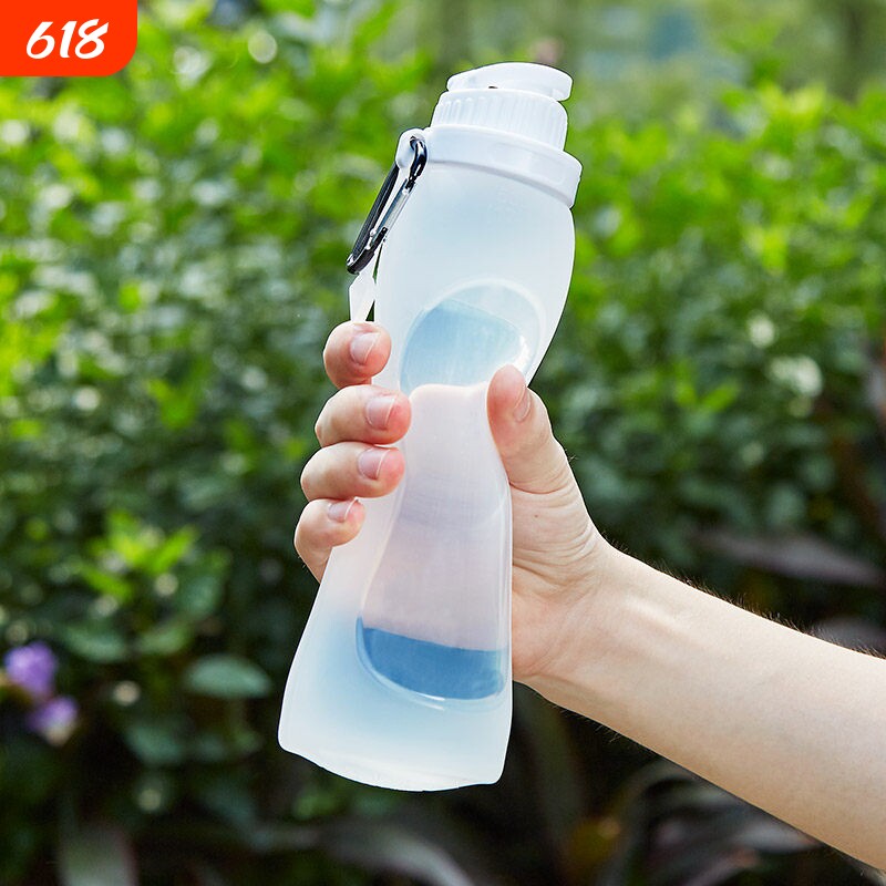 硅胶水杯软折叠杯网红夏天水壶水瓶运动户外便携摔不坏的杯子运动
