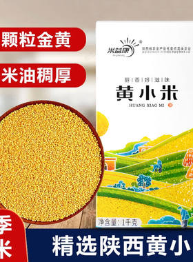 陕北农家黄小米1kg新米农家五谷杂粮软糯小米粥米油丰富主食粥饭
