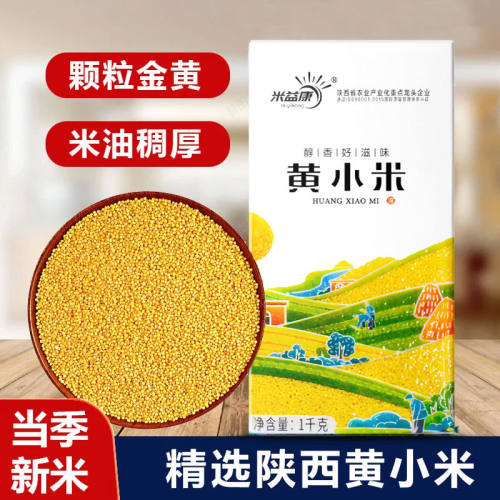 陕北农家黄小米1kg新米农家五谷杂粮软糯小米粥米油丰富主食粥饭