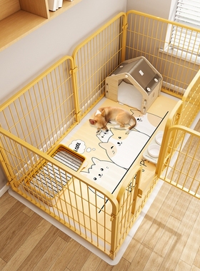 狗狗宠物围栏室内家用自由组合狗笼子中小型犬泰迪隔离门专用狗窝