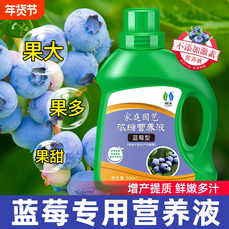 营养液蓝莓专用肥营养液家用果树盆栽蔬果增甜膨果水溶肥植物通用