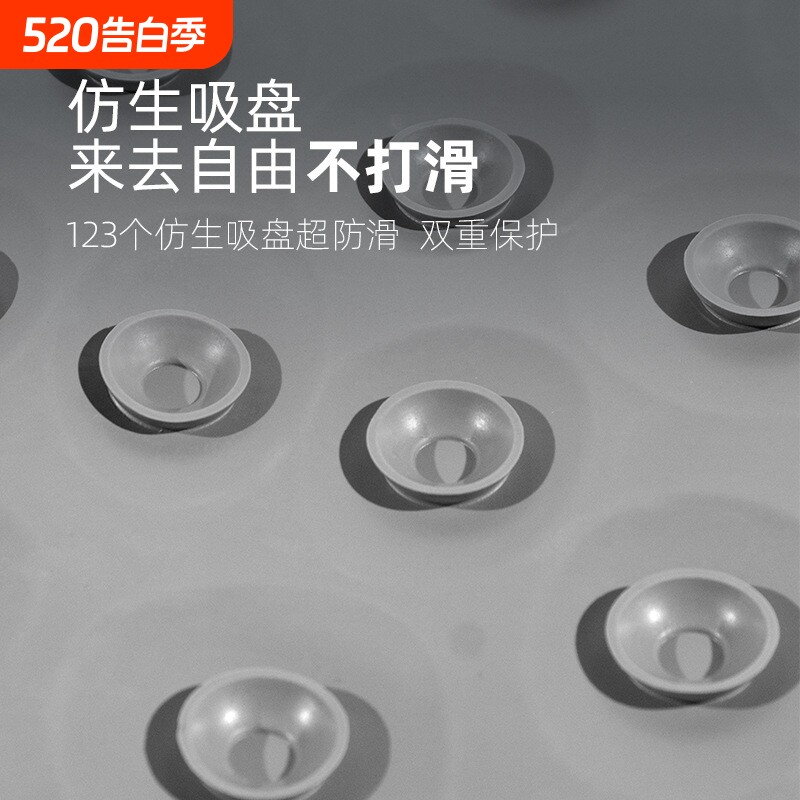 跨境热销大鹅卵石橡胶洗澡防滑浴室地垫吸盘按摩踏脚垫卫浴用品