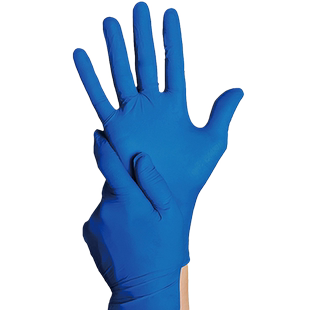 英科一次性丁腈手套加厚耐磨蓝色乳胶橡胶食品级丁睛防滑实验工业