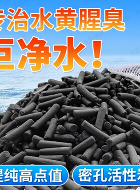 去黄活性炭鱼缸过滤材料滤材鱼池中转箱净化水质椰壳碳过滤网净水