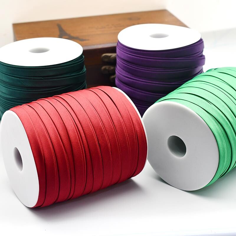 色丁缎带旗袍单色包边条滚边条领口镶边衣服辅料对折封边免熨烫