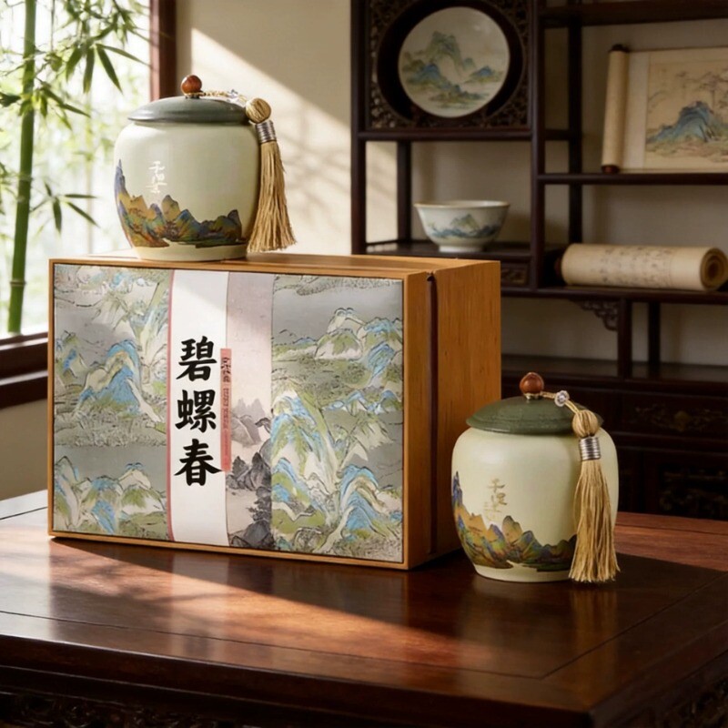 碧螺春2026新茶正宗明前绿茶高档礼盒装中秋过节长辈送礼炒青心意