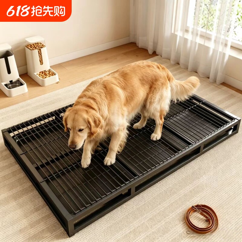 狗狗厕所抽屉式防踩屎中大型犬宠物带漏粪网中大型犬免洗尿盆便