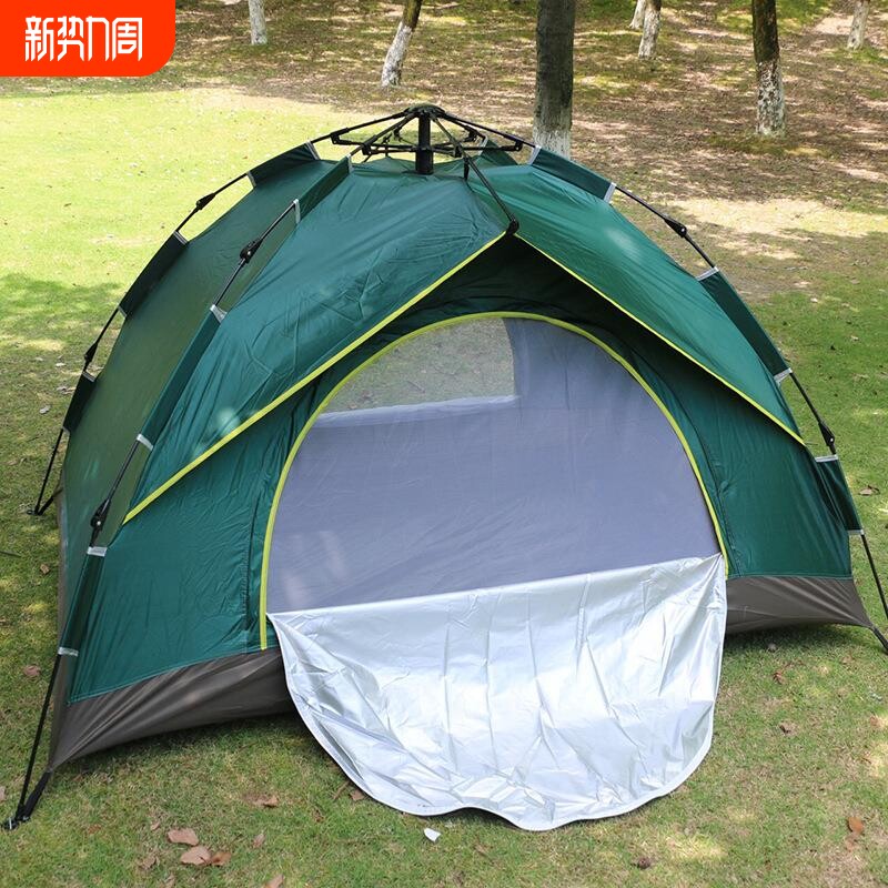 户外用品双层双人四人帐篷全自动野营野外帐篷露营沙滩旅游帐篷