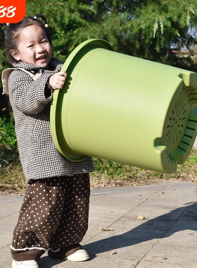 加厚特超大号口径6/7/15/25加仑树脂花盆塑料家用deepot绣球种植