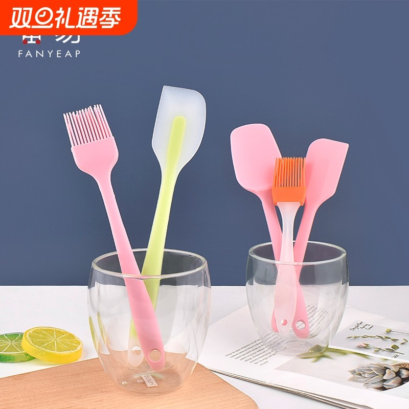抹刀B1pf0-硅胶油刷耐高温烙饼烧烤刷厨房家用蛋糕烘焙搅拌刮