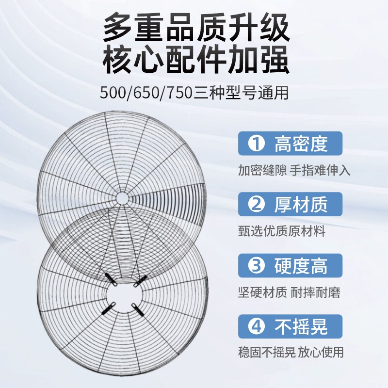 工业风扇网罩落地扇壁挂扇铁罩通用500/650/750型牛角扇加