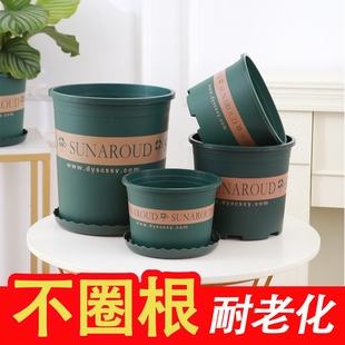 花盆花加仑盆大爷大号透气耐晒耐用高款环保树脂加厚加深控根塑料
