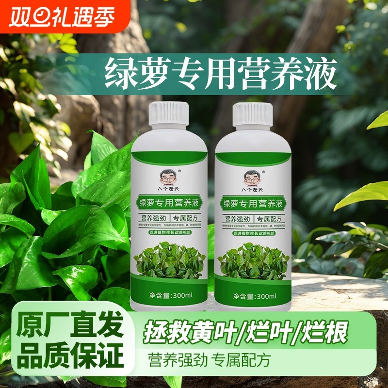 绿萝植物营养液生长营养液肥料防黄叶办公室花卉植物营养液水溶肥