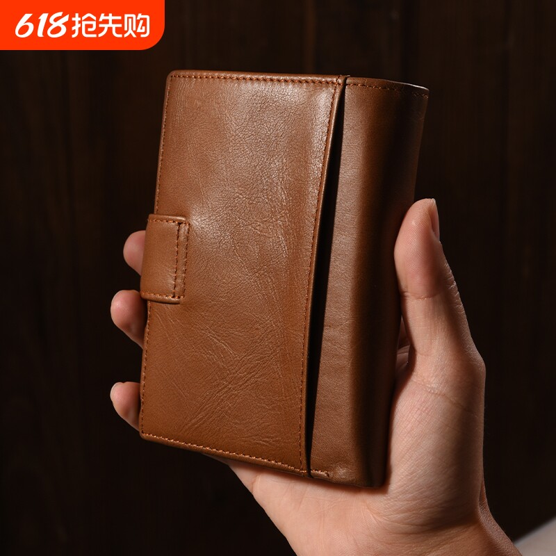 山叩欧美真皮爆款2026新款时尚大容量卡包头层牛皮商务复古钱包男
