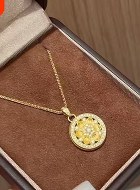 立体纹理莲花时尚饰品锁骨链饰品