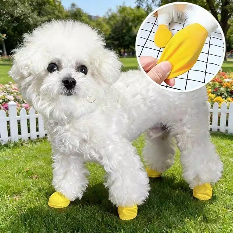 宠物气球套天然乳胶狗狗外出脚套雨套防滑耐脏中小型犬专用脚套
