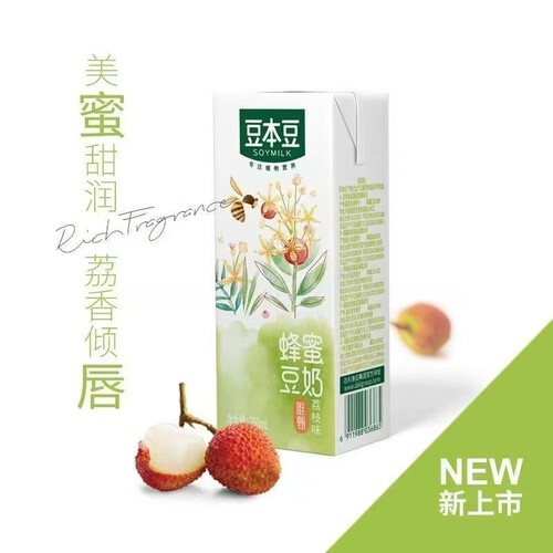 豆本豆唯甄豆奶植物蛋白饮品学生早餐奶健康农场250ml*8盒蜂蜜