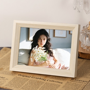 实木相框空框摆台挂墙6寸六8寸a5相册照片像框16寸a3画框高级感12