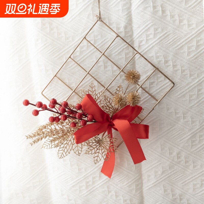 INS年宵花发财果北美冬青墙饰仿真花家居装饰婚庆假花CF01054