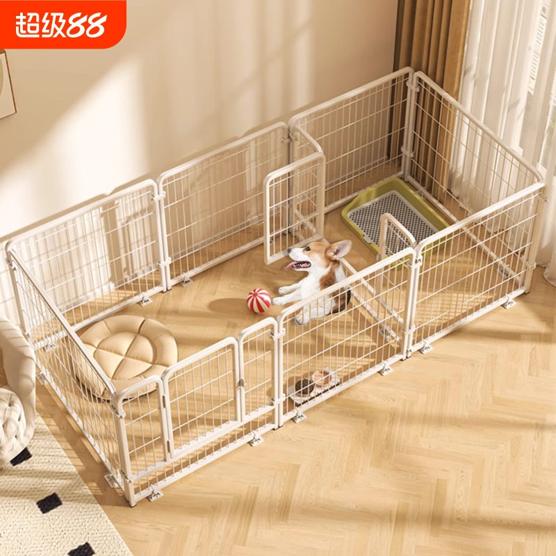 宠物狗狗围栏大中小型犬室内狗笼子栅栏柯基专用狗窝一室一厅一卫